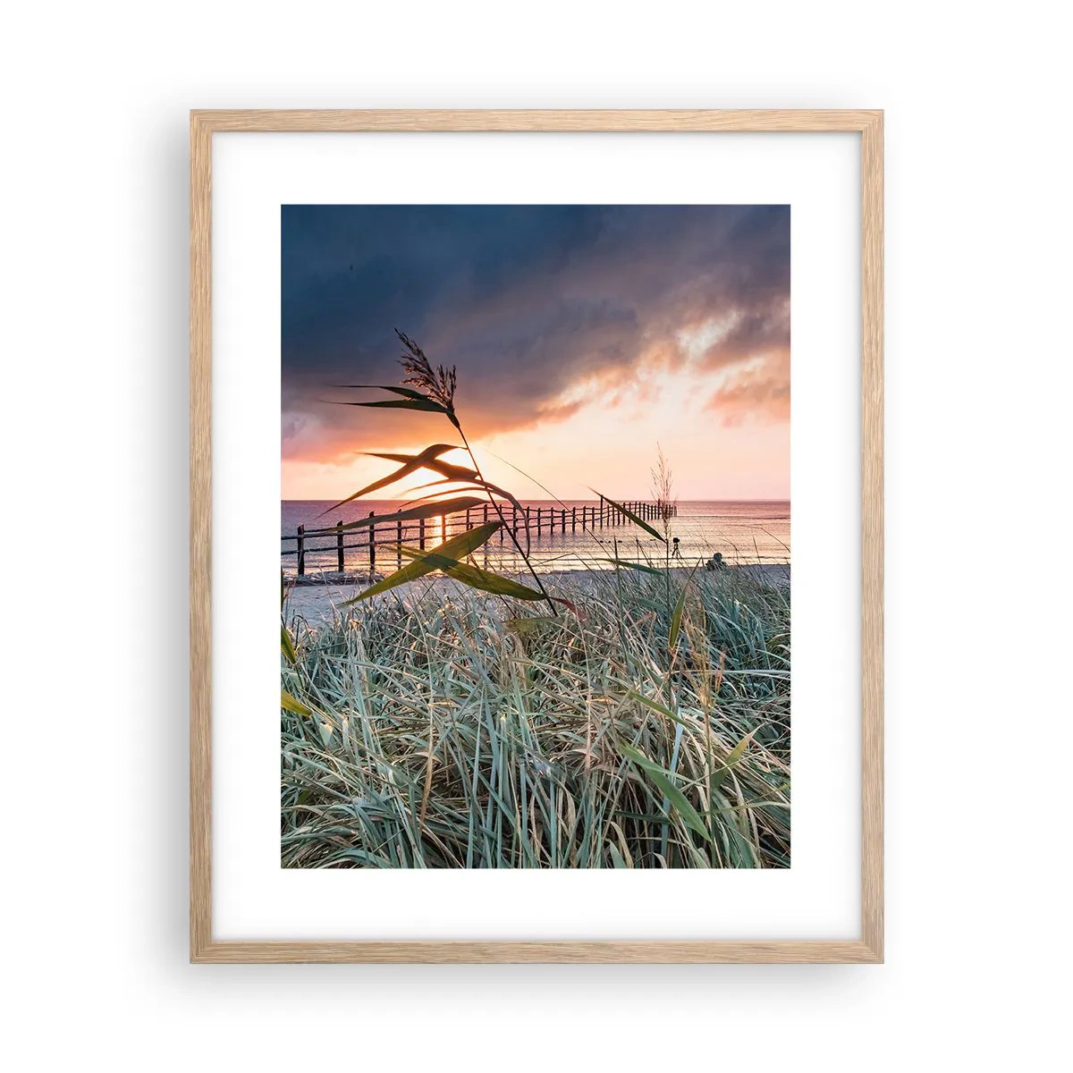 Poszter világos tölgy keretben - Nem múlik el a széllel - 40x50 cm