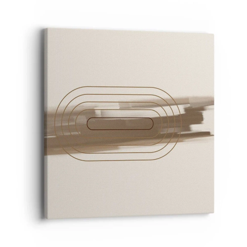 Vászonkép - Szürke fuvallat - 40x40 cm