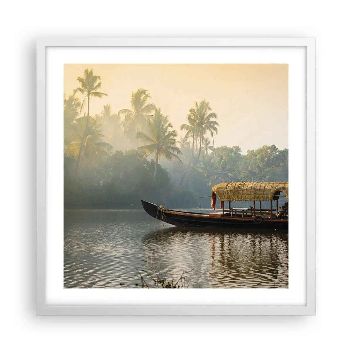 Poszter fekete keretben - Ház a folyón - 50x50 cm