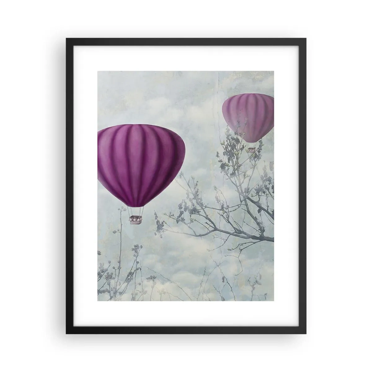 Poszter fehér keretben - Mint a hajók az égen - 40x50 cm