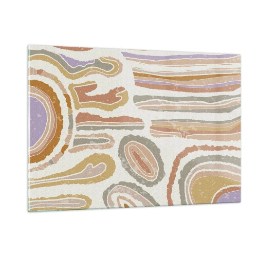 Üveg kép - Színes keresztmetszetek - 120x80 cm