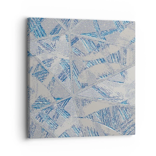 Vászonkép - A szürkéskék labirintusban - 30x30 cm