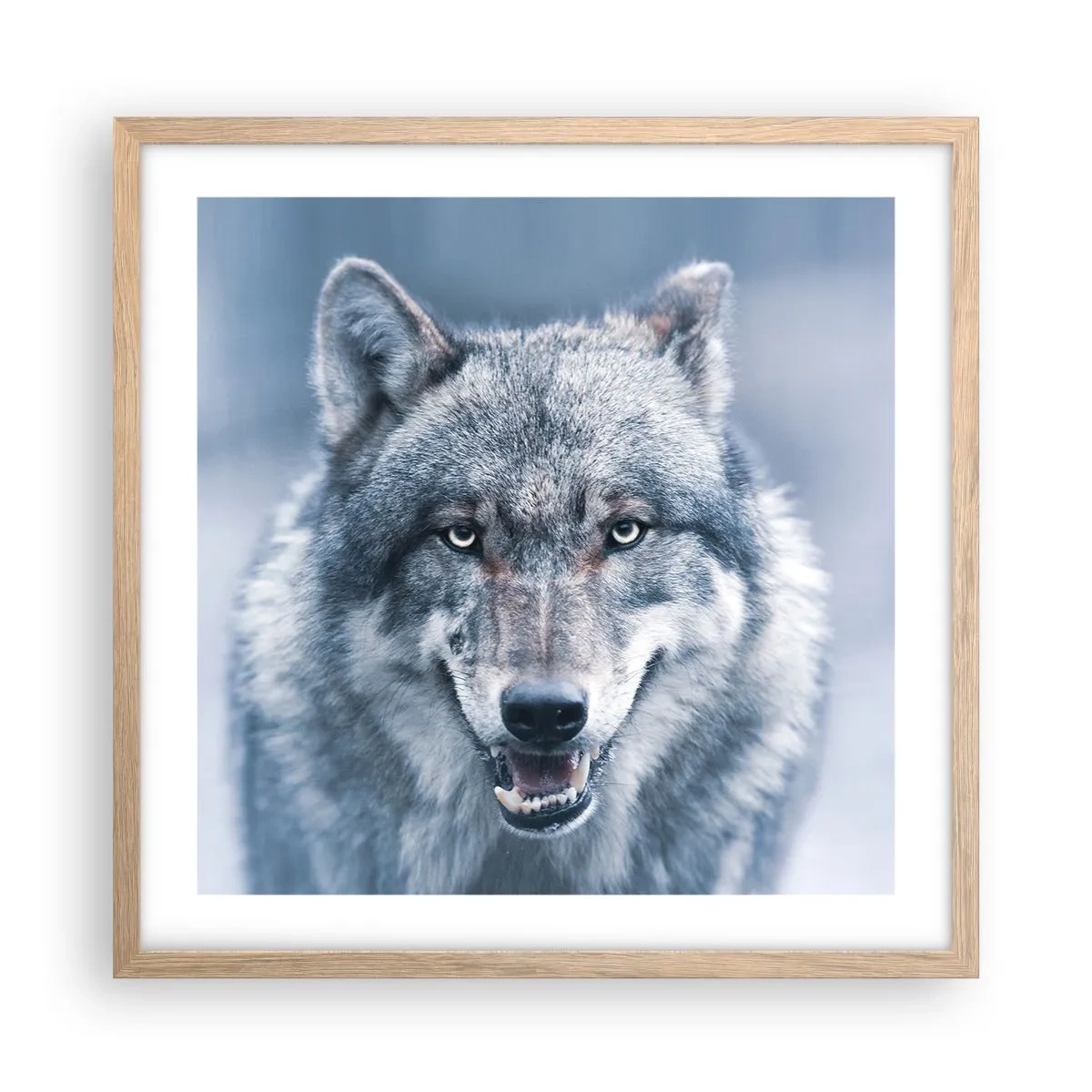 Poszter világos tölgy keretben - Vállalod a kihívást? - 50x50 cm