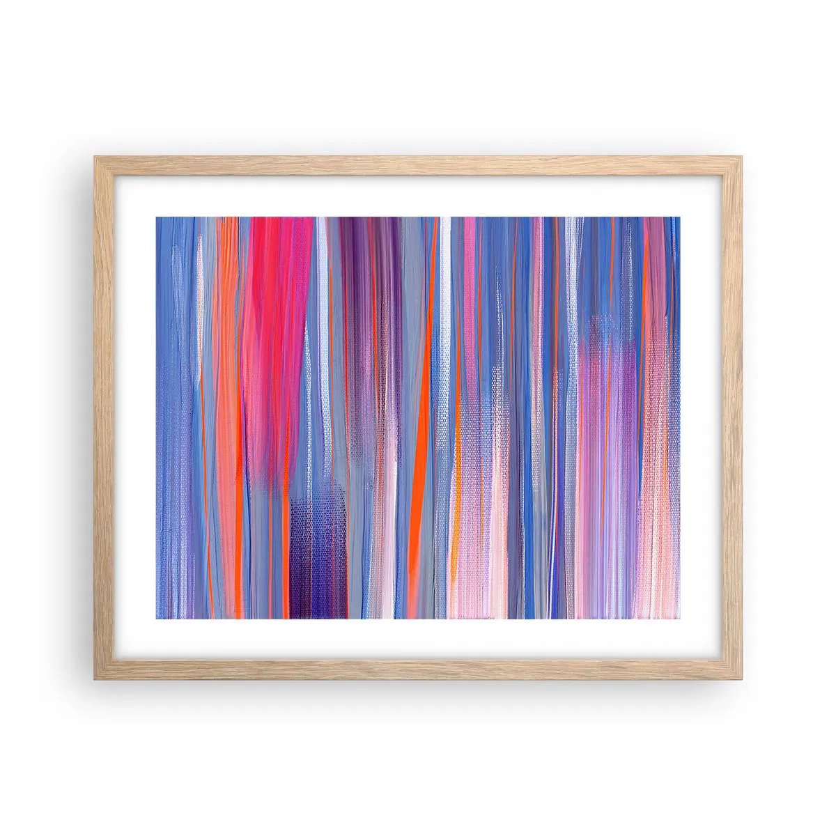 Poszter világos tölgy keretben - Felemelkedés - 50x40 cm