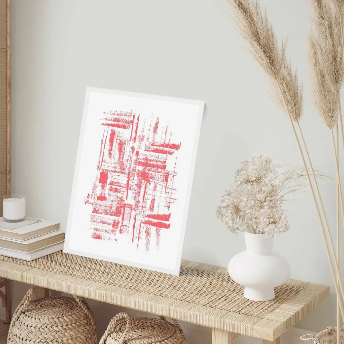 Poszter fekete keretben - A vörös város - 50x70 cm