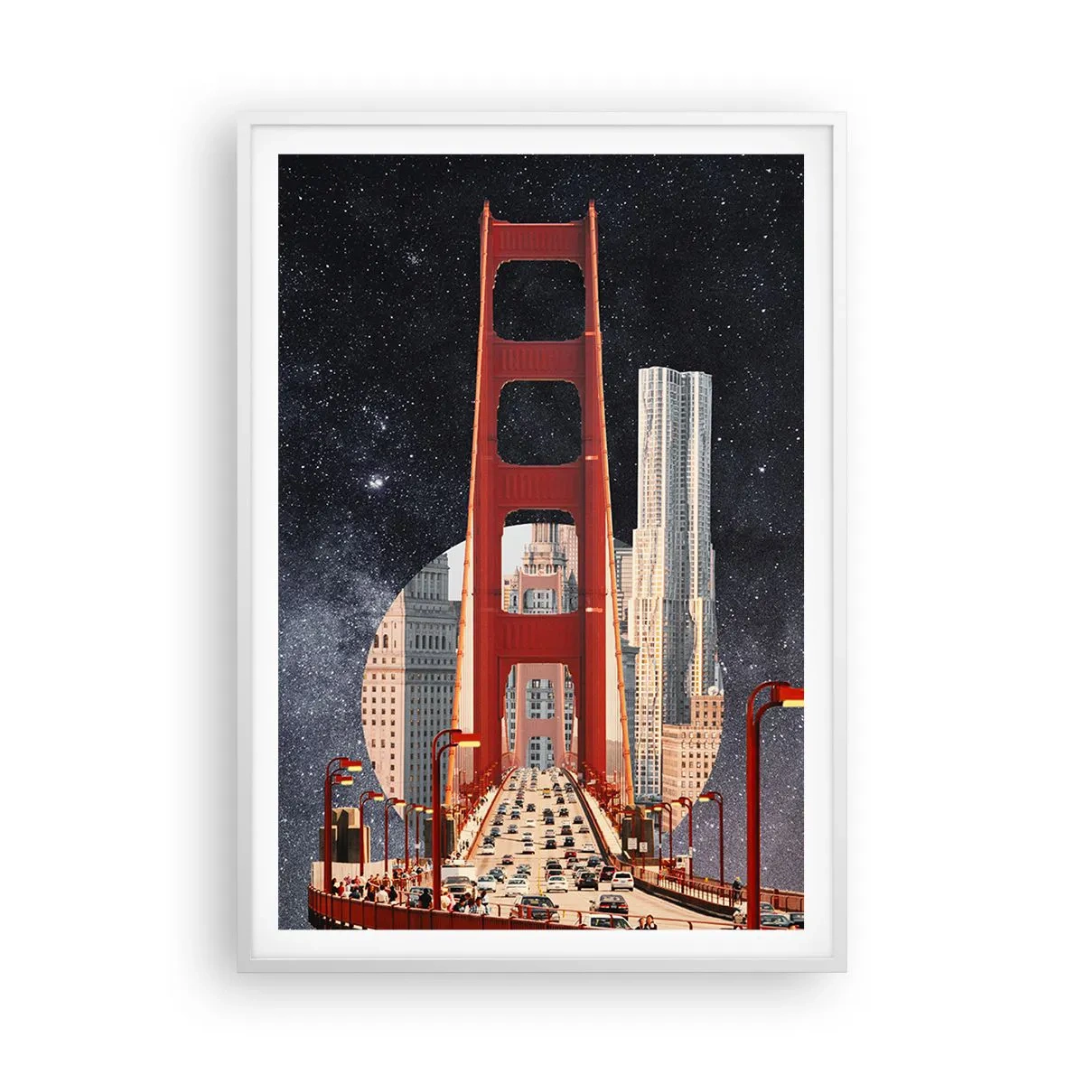 Poszter fekete keretben - Mindig a középpontban - 70x100 cm