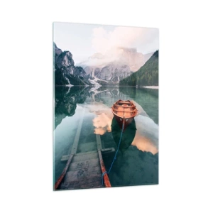 Üveg kép - A hegyek békés alvása - 50x70 cm