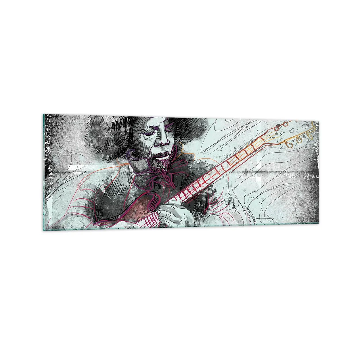 Üveg kép - A zene hullámain - 140x50 cm