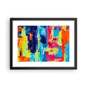 Poszter fehér keretben - Az élet gyönyörű! - 40x30 cm