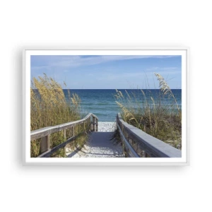 Poszter fekete keretben - Napsütésben, szélben - 100x70 cm