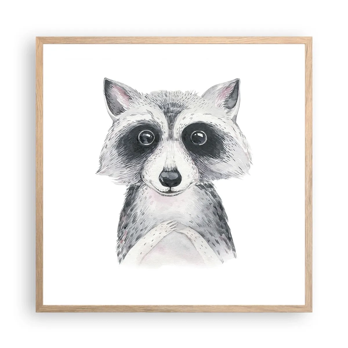 Poszter világos tölgy keretben - Egy pillanat meghatottságra - 60x60 cm