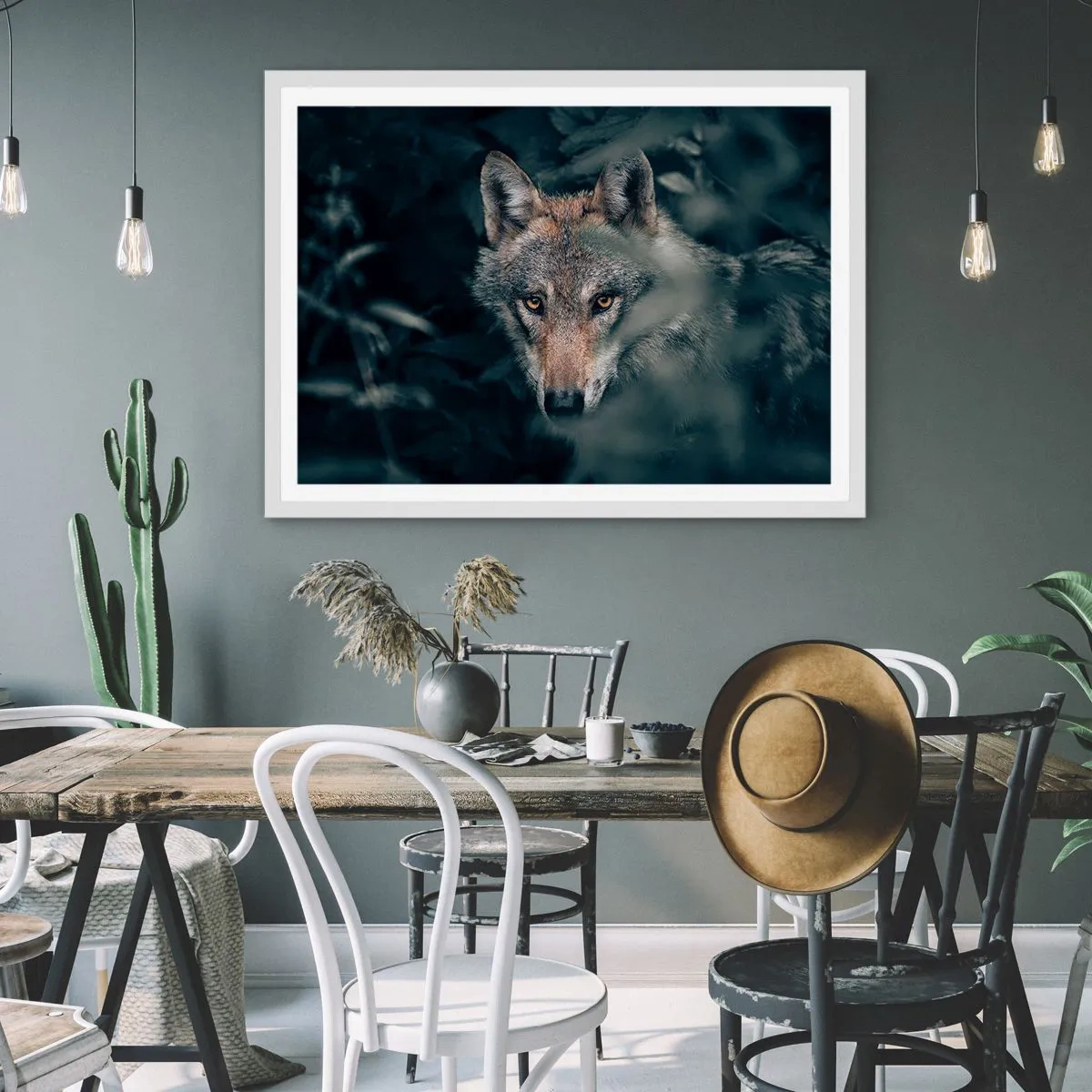 Poszter fekete keretben - Vadász - 50x40 cm