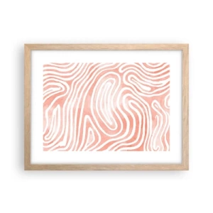 Poszter világos tölgy keretben - Egy korall labirintusban - 40x30 cm