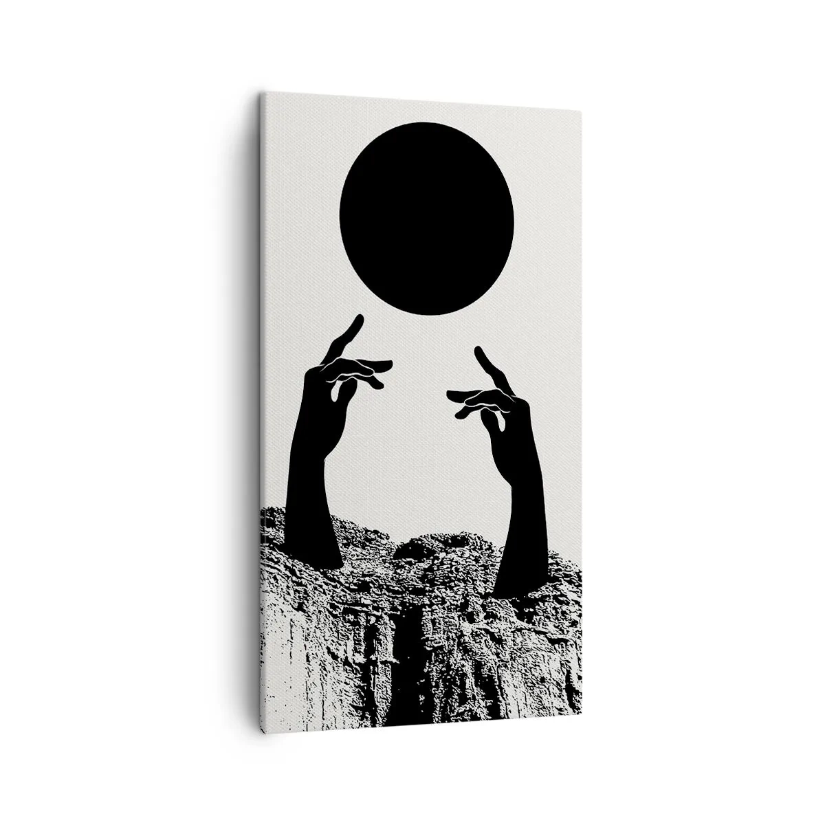 Vászonkép - Szürreális kompozíció: a nap és a többi - 45x80 cm