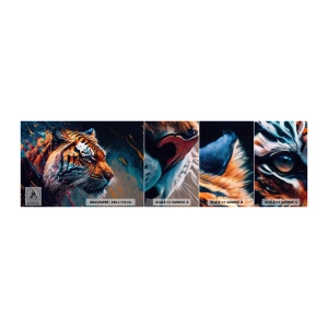 Fotótapéta Minta Standard Eco - Vad szépség - Tigris, Színes, Állat - 100x30 cm