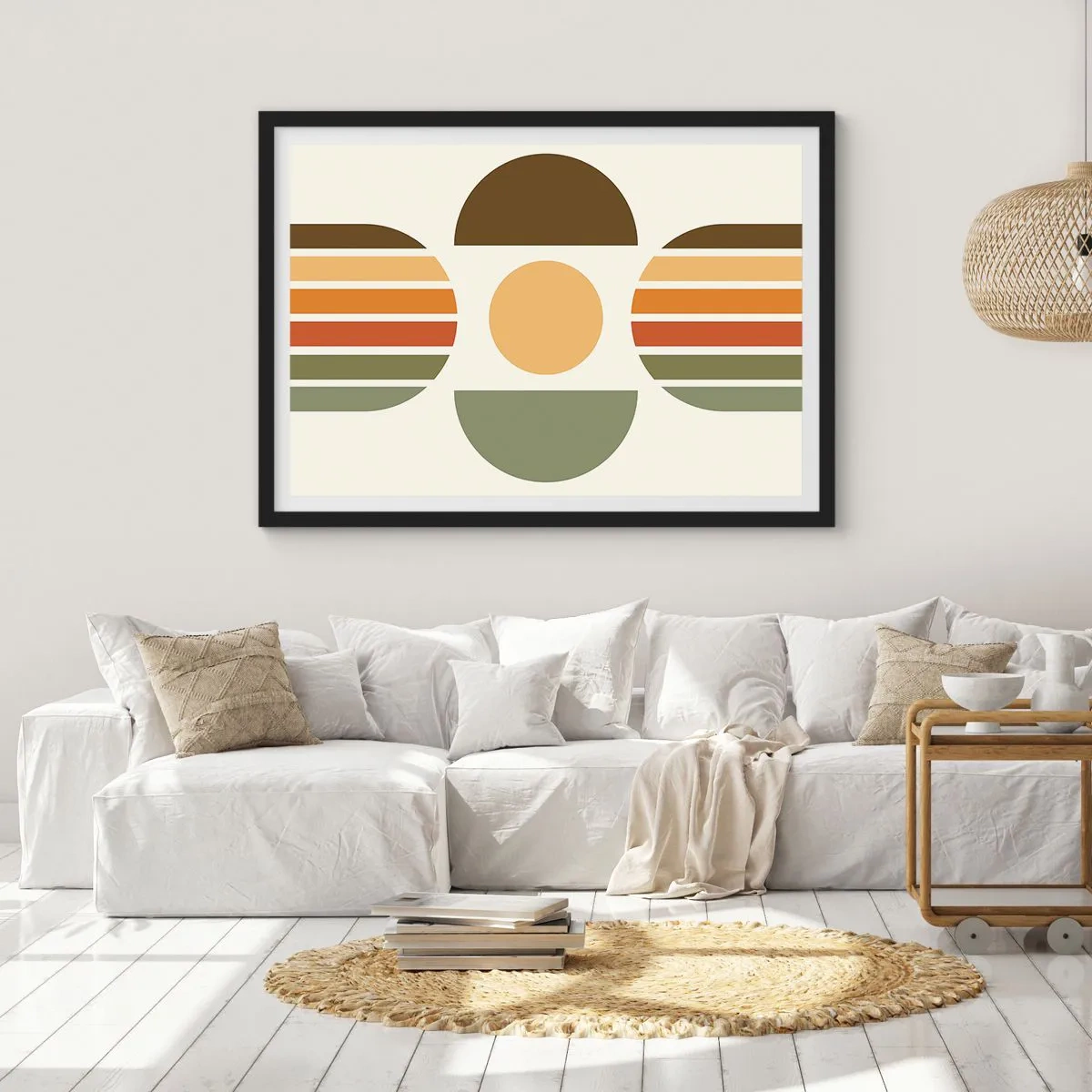 Poszter fehér keretben - A Föld színeiben - 70x50 cm