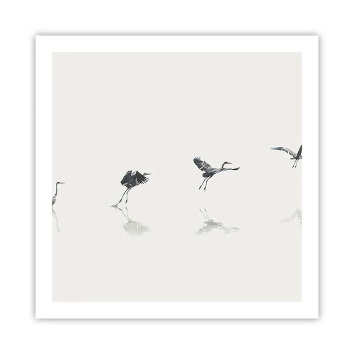 Poszter - Négy egyszerű lépés - 60x60 cm