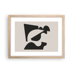 Poszter világos tölgy keretben - Önálló összeállításra - 40x30 cm