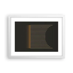 Poszter fekete keretben - Fedezze fel a sötétséget - 40x30 cm