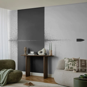 Fotótapéta Standard Eco - Egyenesen a cél felé - Golyó, Fekete és fehér, Absztrakció - 200x140 cm