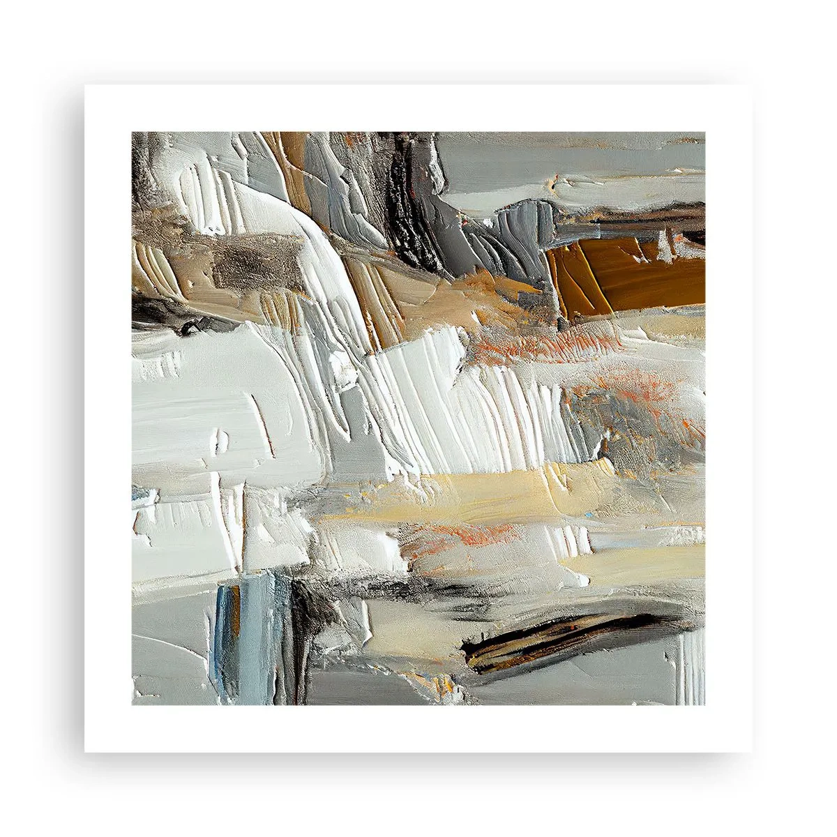 Poszter - Színes rétegződés - 50x50 cm