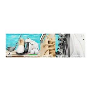 Fotótapéta Minta Öntapadós Deluxe Sticker - Minden kész - Golf, Sport, Golfozó cipők - 100x30 cm