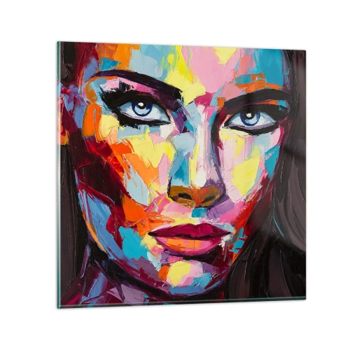 Üveg kép - A lélek is színes - 30x30 cm