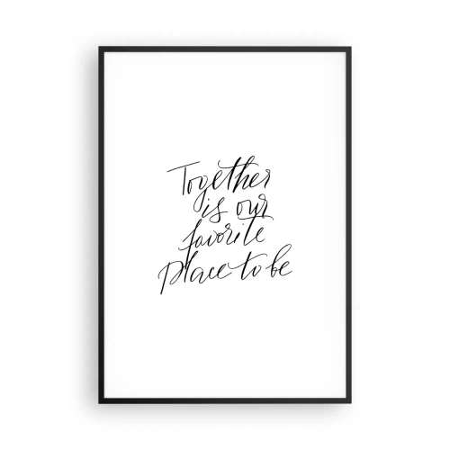 Poszter fehér keretben - Te is érzed? - 70x100 cm