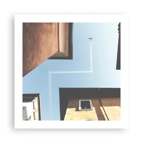 Poszter - A városi labirintus felett - 50x50 cm