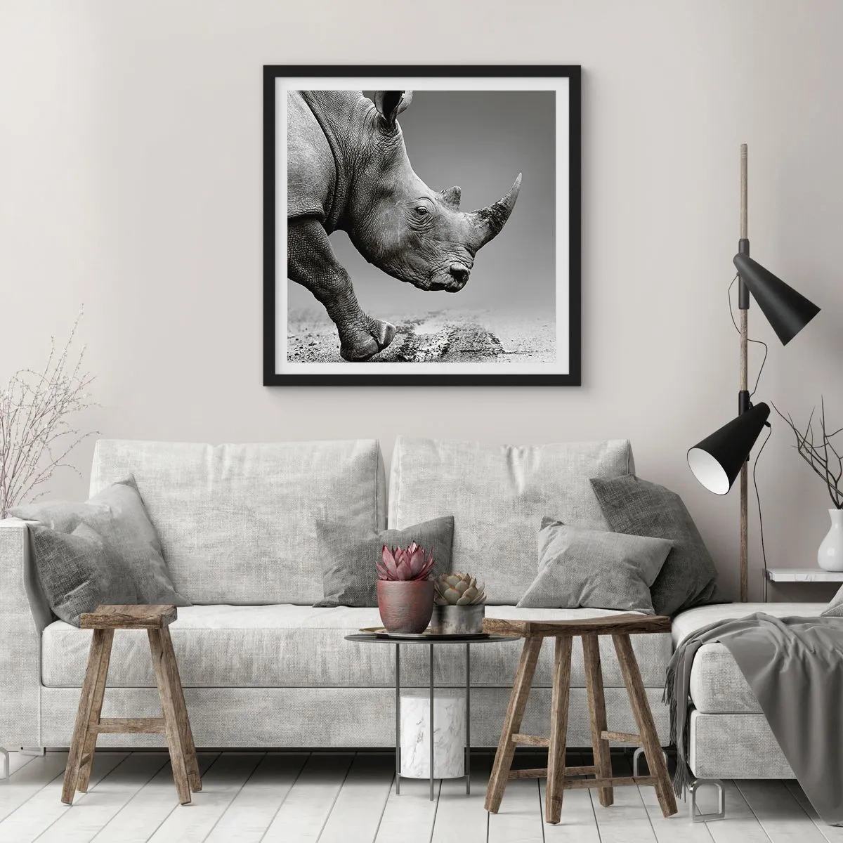 Poszter fehér keretben - Megállíthatatlan erő - 60x60 cm