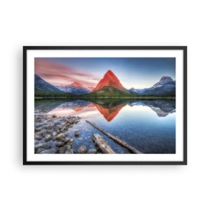 Poszter fehér keretben - Forróság és hideg - 70x50 cm