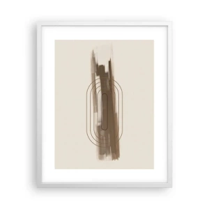 Poszter fekete keretben - Szürke fuvallat - 40x50 cm