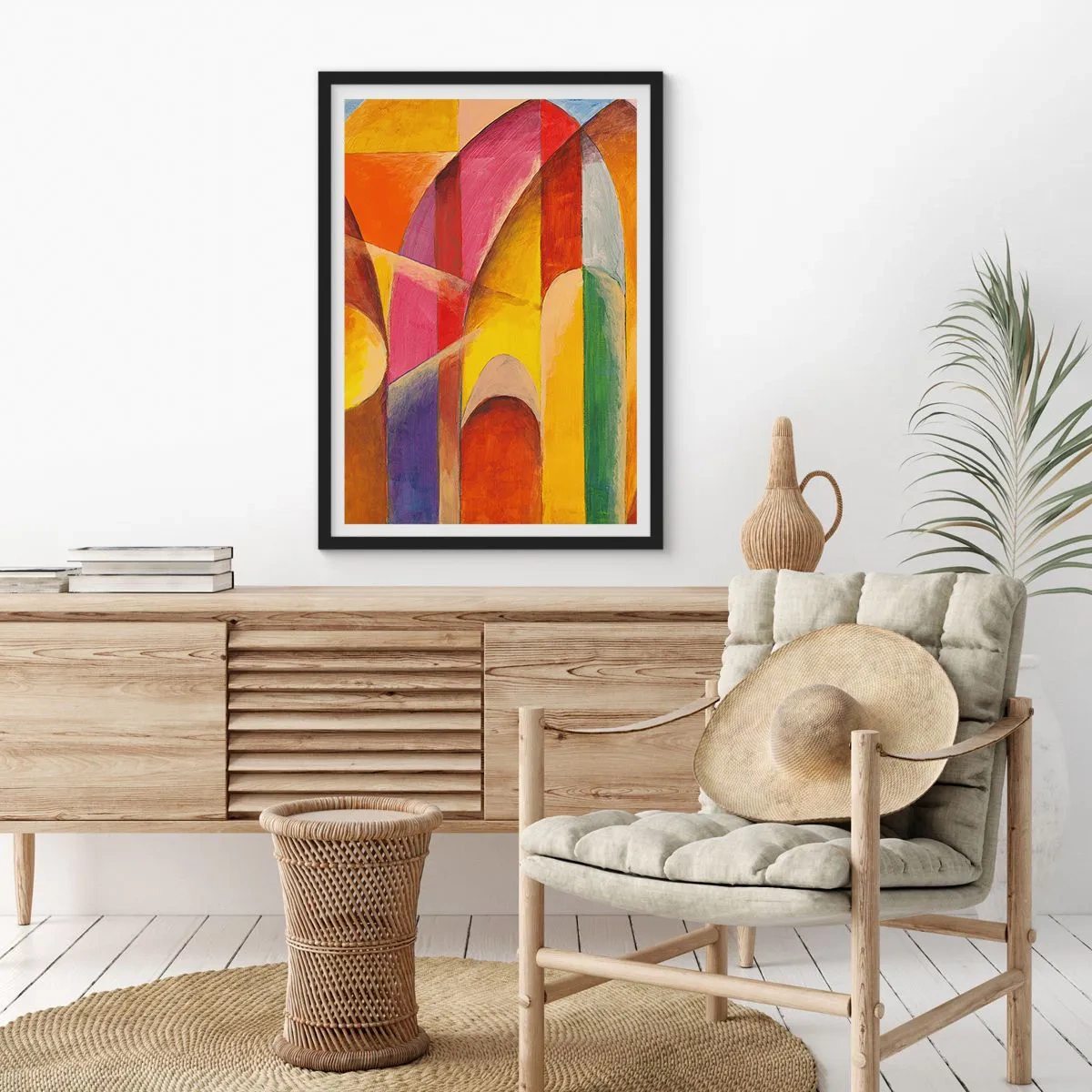 Poszter fehér keretben - A nap katedrálisa - 50x70 cm