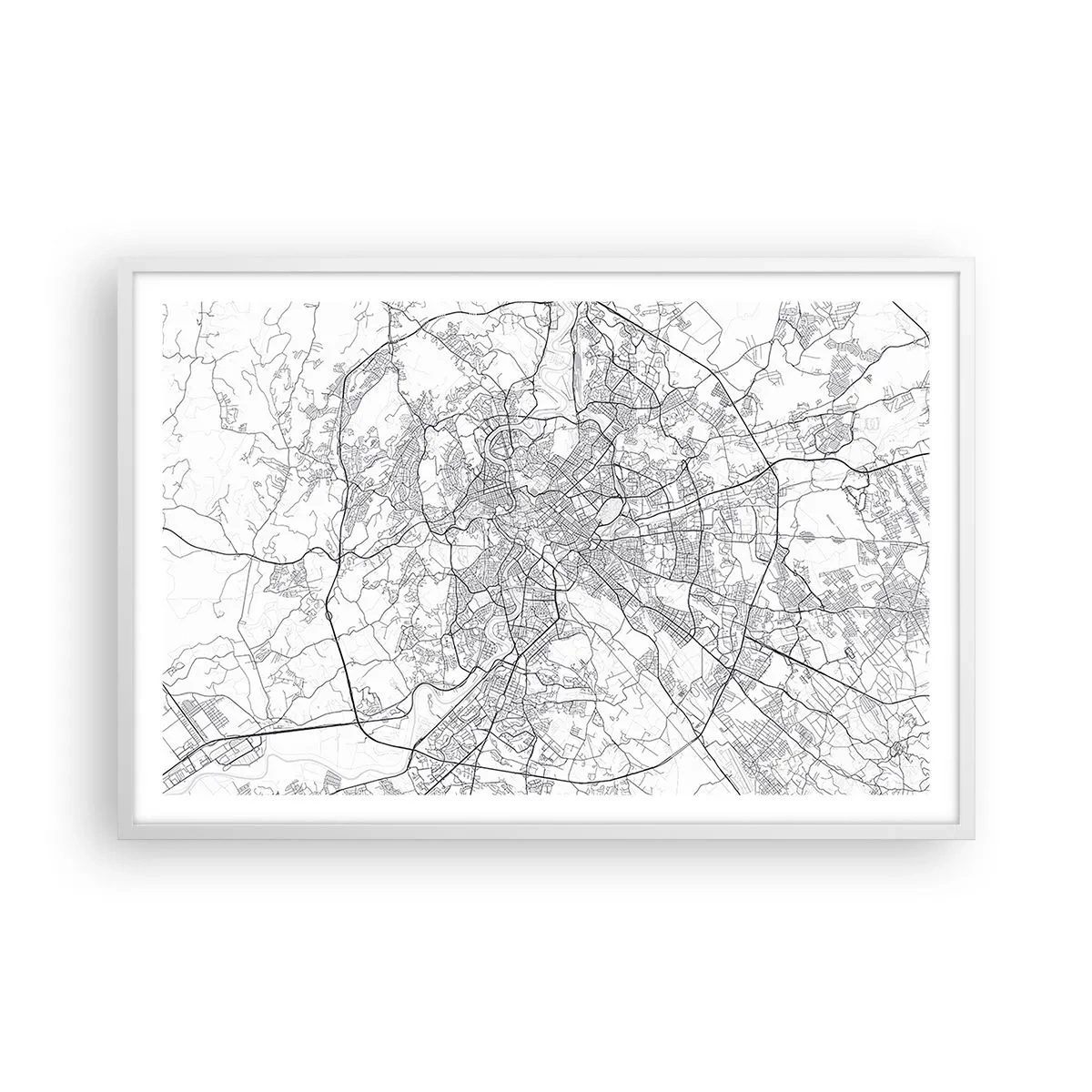 Poszter fekete keretben - Római kör - 91x61 cm