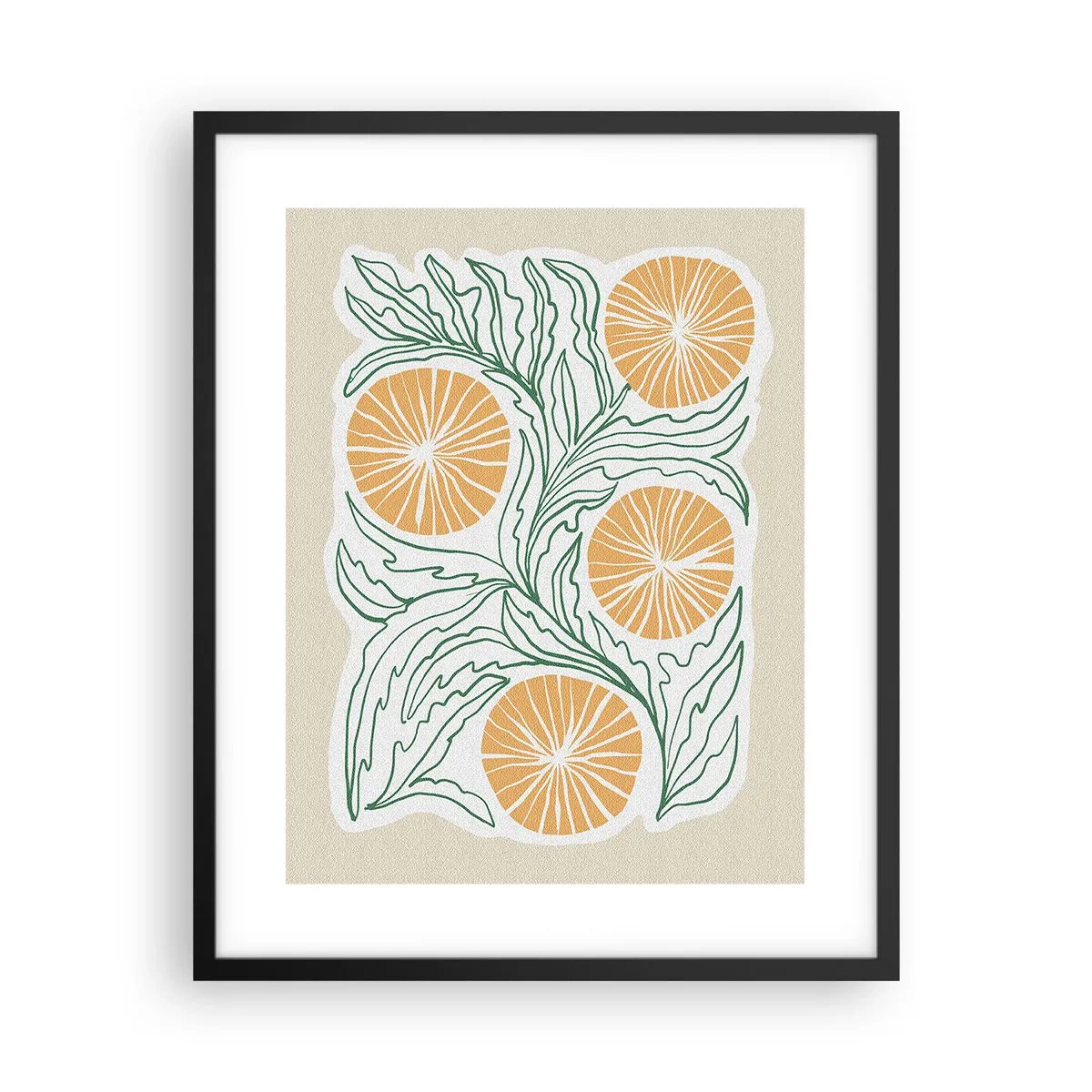 Poszter fehér keretben - Etnikus egy csipet absztrakcióval - 40x50 cm