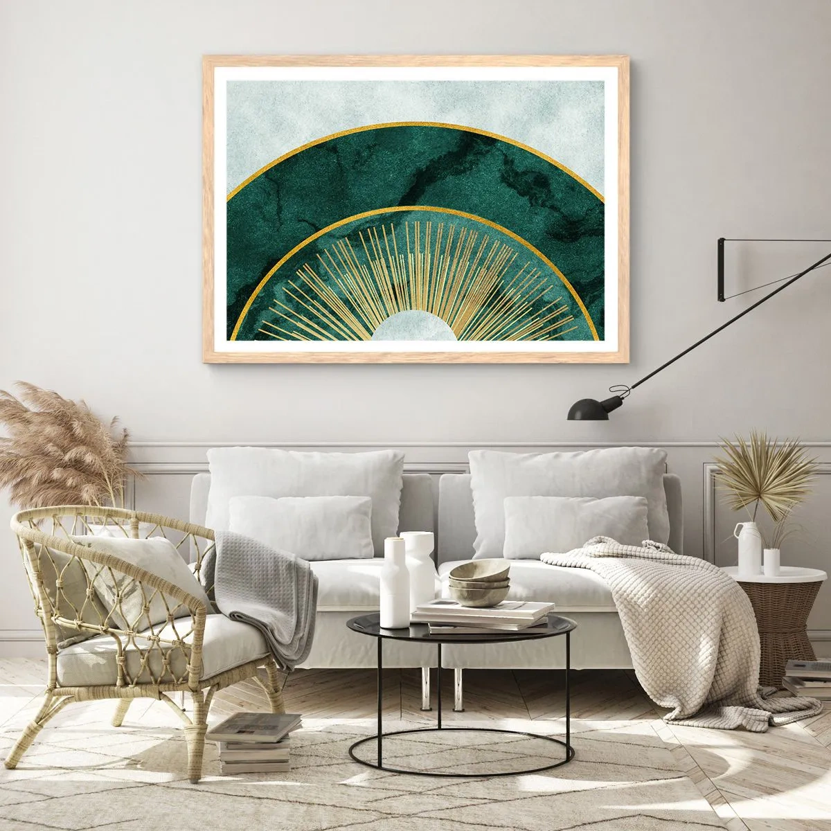 Poszter világos tölgy keretben - Egy másik naprendszer - 70x50 cm