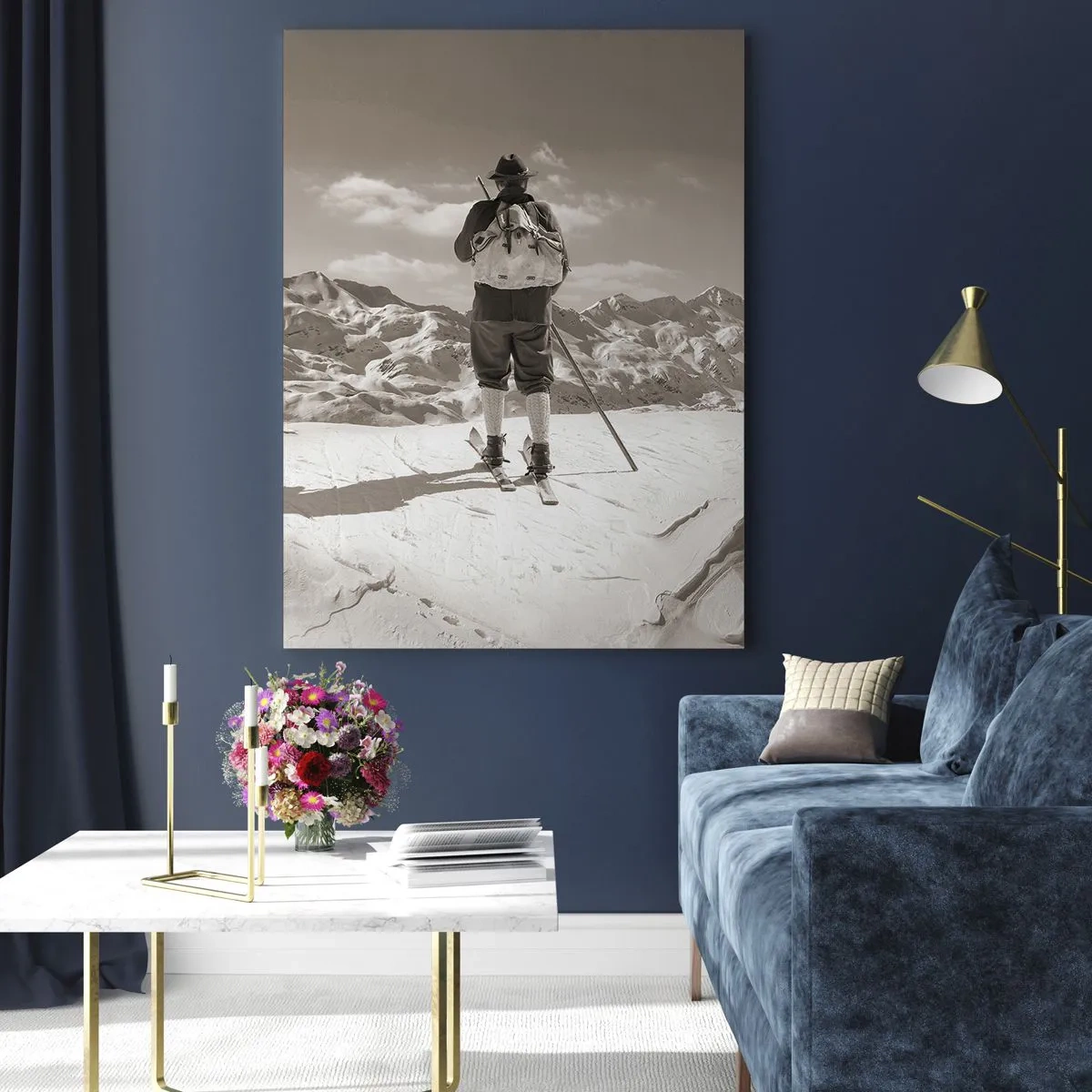 Üveg kép - És a hegyek ugyanazok - 70x100 cm