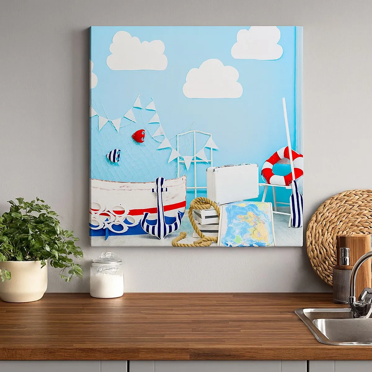 Vászonkép - A gyerek kalandvágya - 30x30 cm