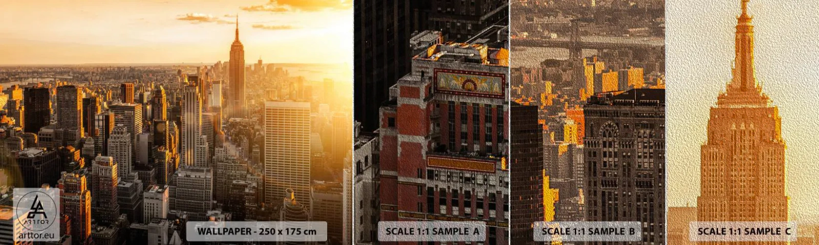 Fotótapéta Minta Premium Sand - Növekedni a napon - Város, New York, Építészet - 100x30 cm