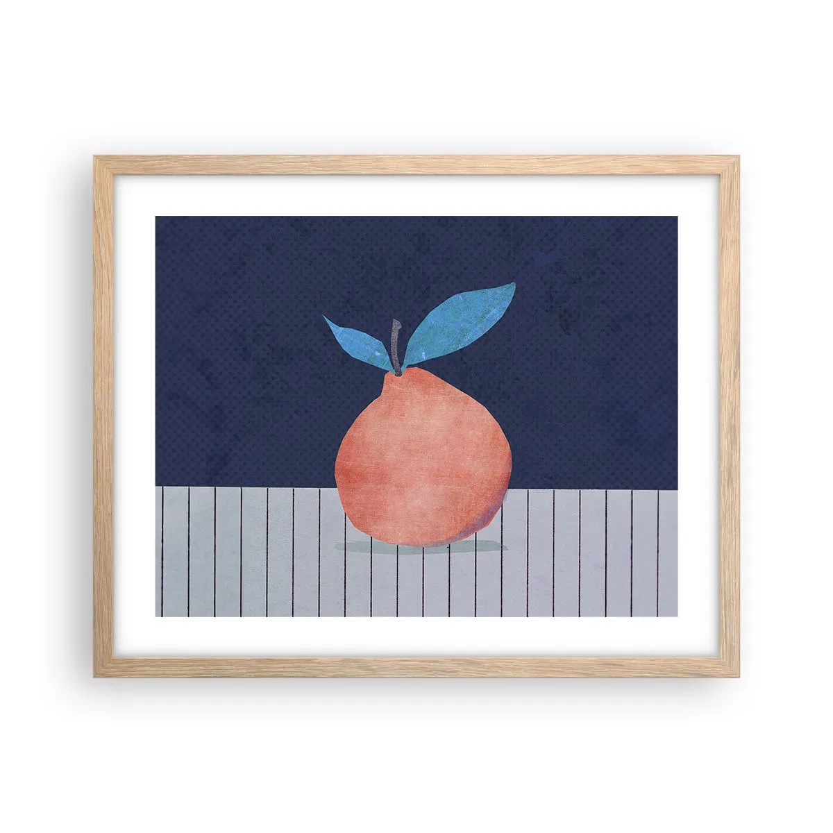 Poszter világos tölgy keretben - Domborúság és sík - 50x40 cm