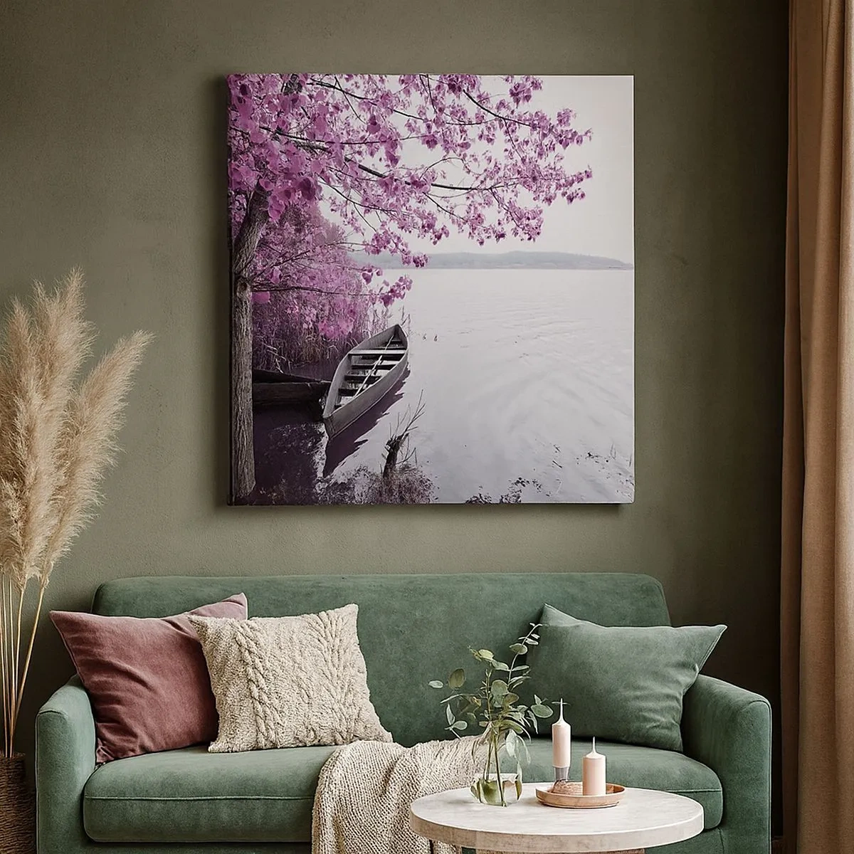 Vászonkép - Rózsaszín csendben - 30x30 cm