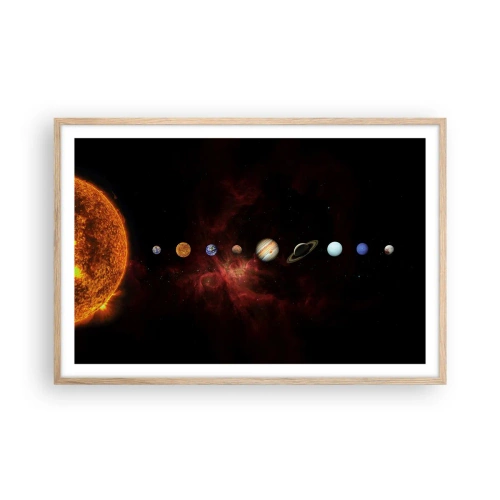 Poszter világos tölgy keretben - A szomszédságunk - 91x61 cm