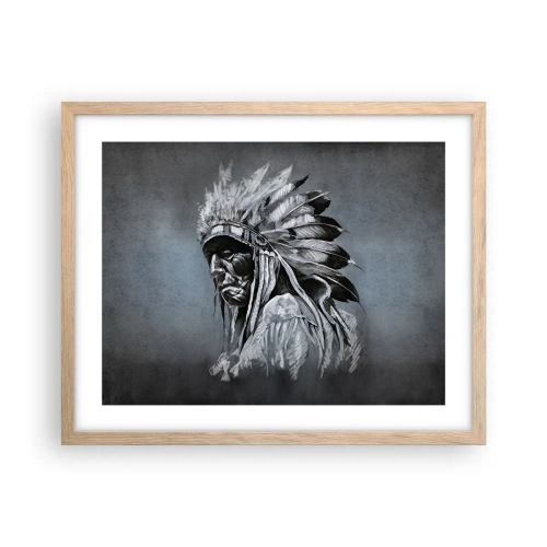 Poszter világos tölgy keretben - Vissza a gyökerekhez - 50x40 cm