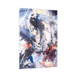 Üveg kép - Őrült absztrakt tánc - 50x70 cm