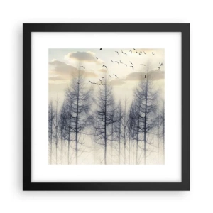 Poszter fehér keretben - Erdei szellemek - 30x30 cm