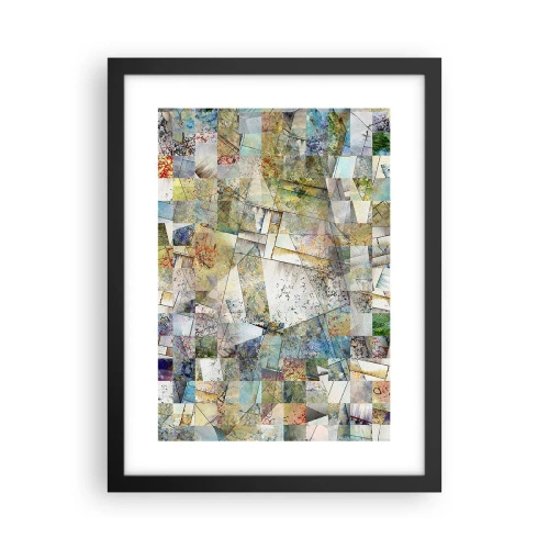 Poszter fehér keretben - Geometrikus átrendeződés - 30x40 cm