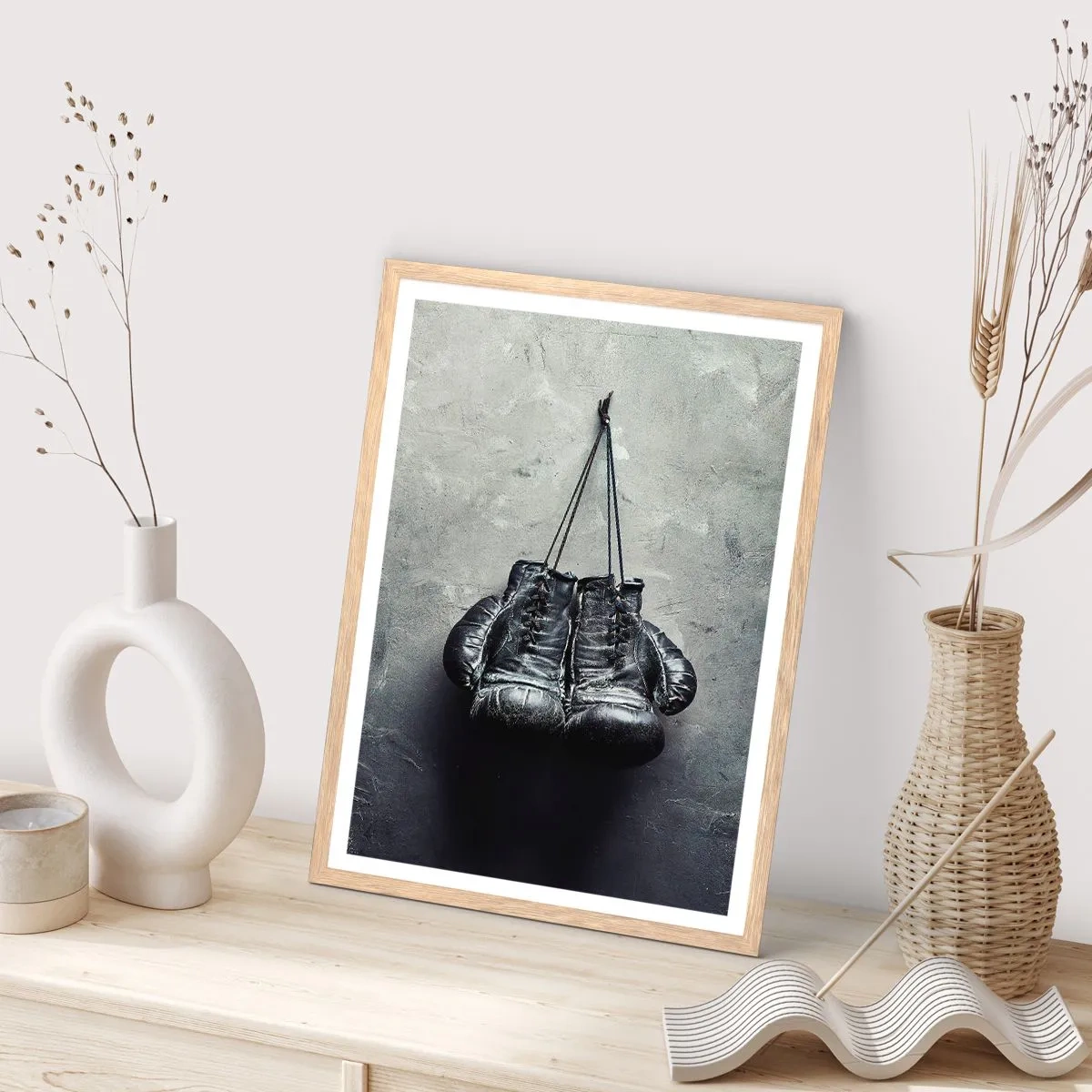 Poszter világos tölgy keretben - A küzdelem és a béke ideje - 40x50 cm