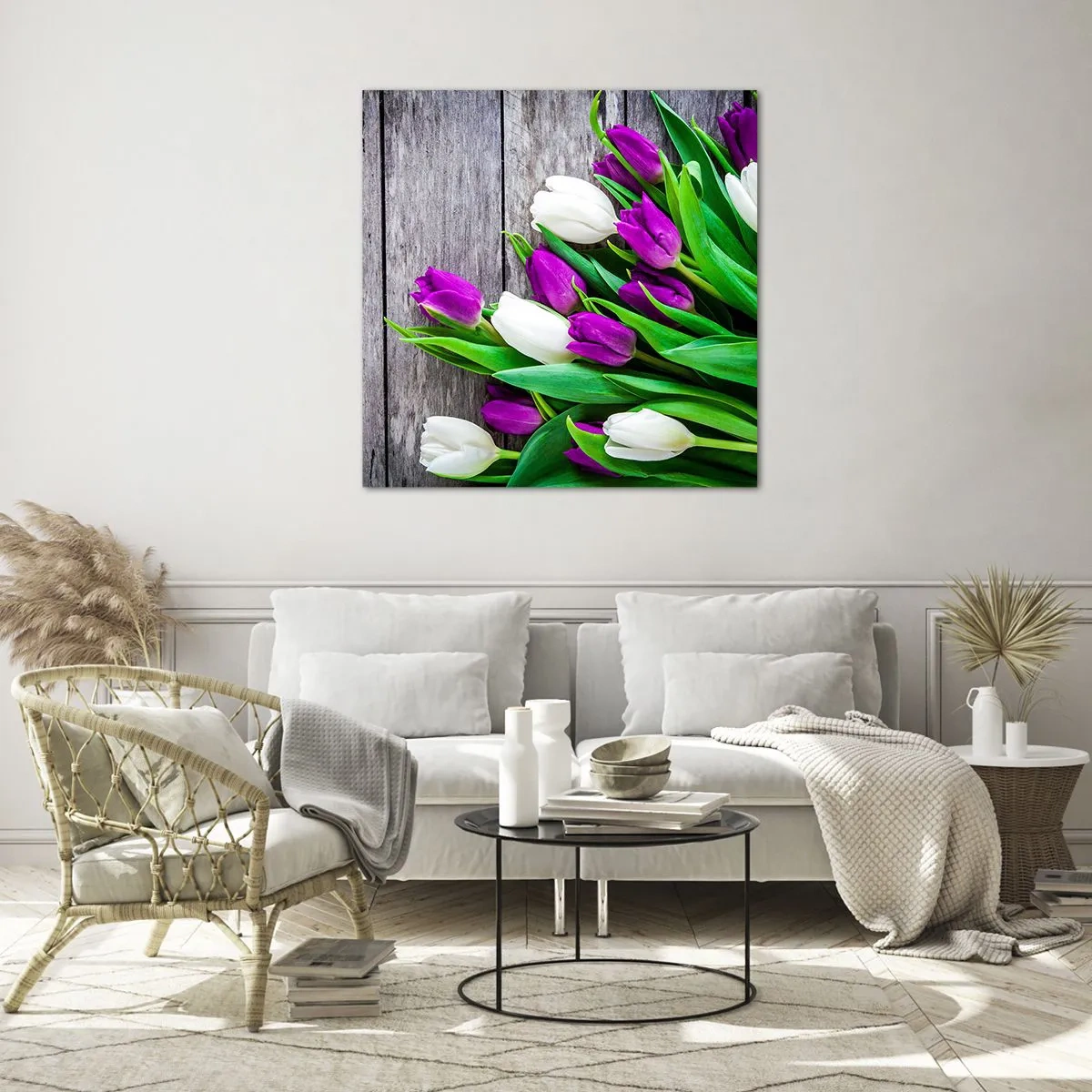 Üveg kép - Egy tavaszi ünnep napján - 60x60 cm