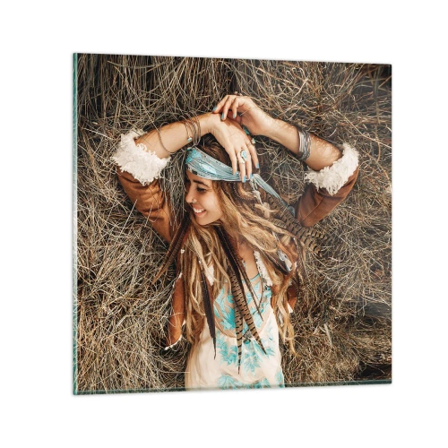 Üveg kép - Útban a szerelem nyara felé - 50x50 cm