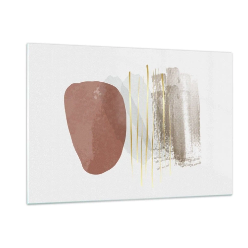 Üveg kép - Absztrakt oszlopsor - 120x80 cm